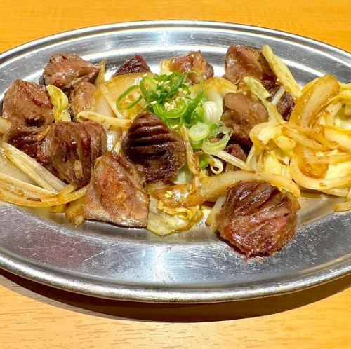 Gizzard shad with garlic, butter and soy sauce