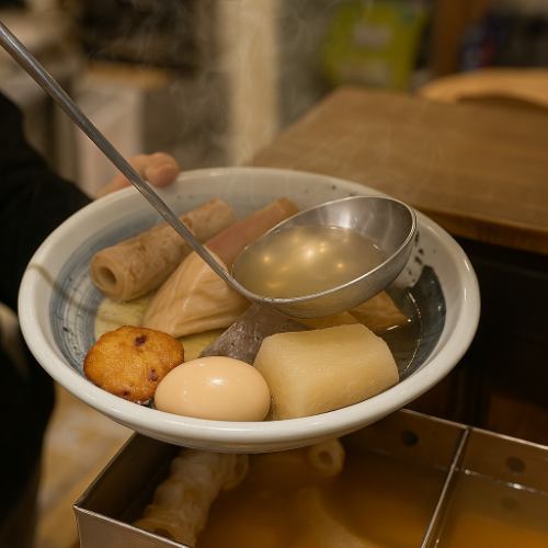 目の前で煮込むおでん☆