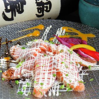 烤鲑鱼蛋黄酱/ Hirasu