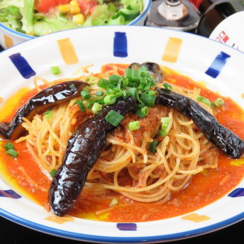 [Tomato sauce base] Eggplant and minced meat Arrabiata