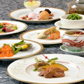 【僅限HP】清蒸魚翅湯等優質食材的松島套餐及無限暢飲方案2人含稅11,000日元