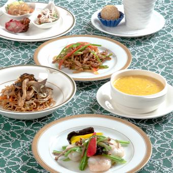【午餐派对方案】随意来♪ 6道菜+1种饮料、咖啡 1人3,800日元（含税）