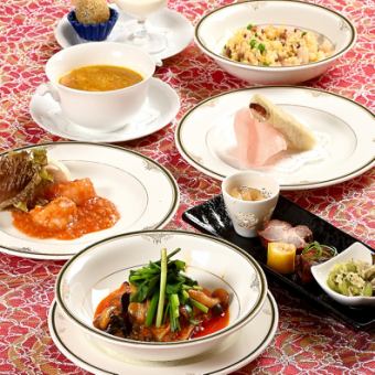 时令套餐【葵】◆精致美味！！尽享正宗中国料理◆ 7道菜 4,300日元