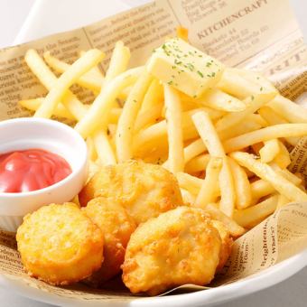 Potato & chicken nuggets