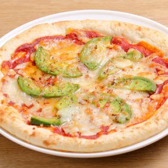 avocado cheese pizza