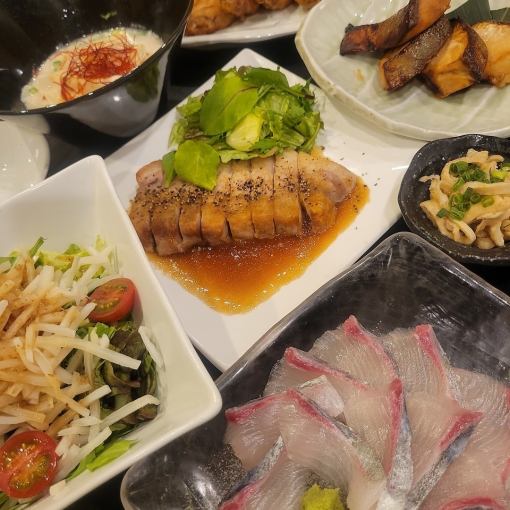 《お手軽よかたいコース》【2H飲み放題付】季節4000円コース◆全8品4000円(税込み)