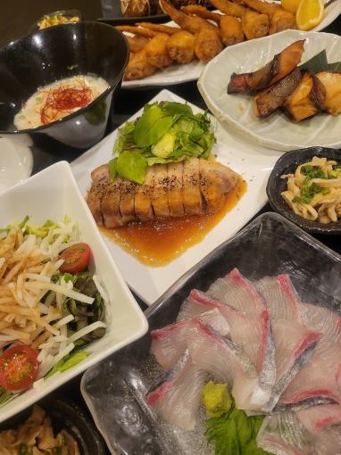 《お手軽よかたいコース》【2H飲み放題付】季節4000円コース◆全8品4000円(税込み)