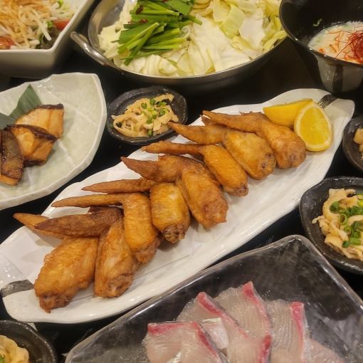 《お手軽よかたいもつ鍋コース》【2H飲み放題付】博多4,000円コース◆全8品4,000円(税込み)