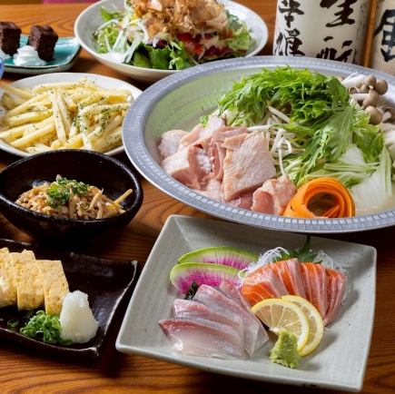 歓送迎会などにおすすめ！選べるメイン！【和みコース】2.5時間飲み放題付《8品》3500円(税込)