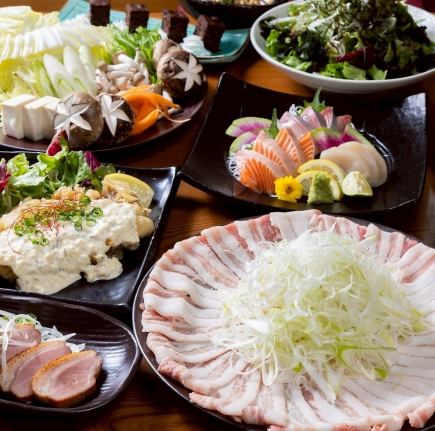 お造り3種と選べるメイン！！【酒肴庵コース】2.5時間飲み放題付《8品》4000円(税込)