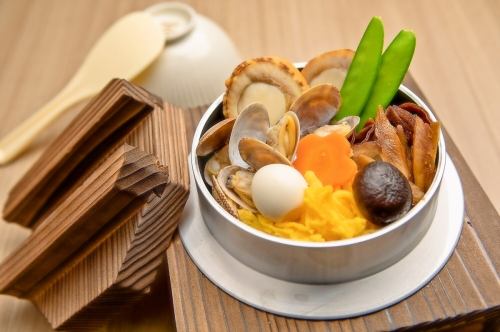あさりと帆立の釜飯御膳
