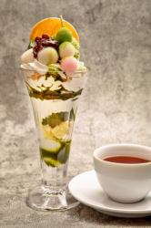 Matcha shiratama parfait