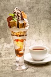 Tea chocolate parfait