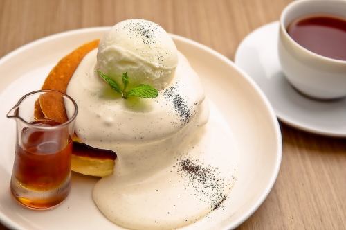 紅茶のパンケーキ