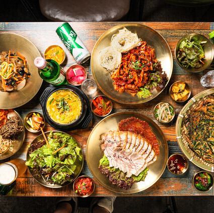 韓国焼酎を豊富に取り揃え