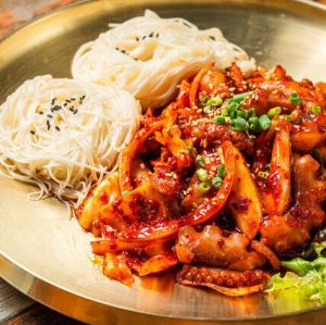 イイダコ&タコ辛炒め素麺