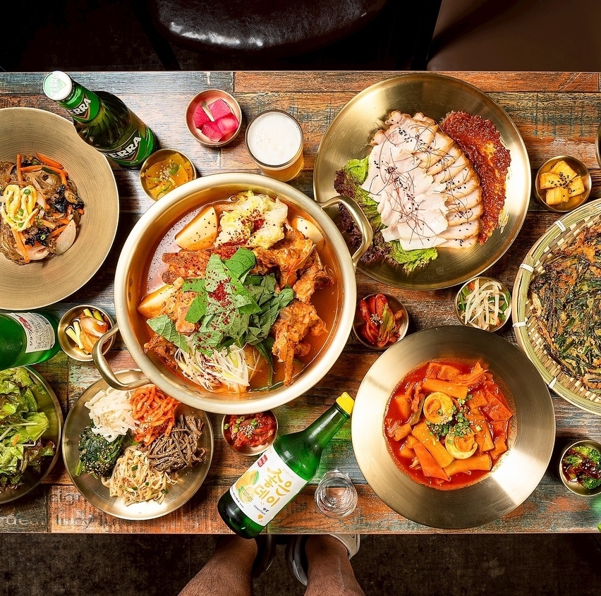 宴会におすすめ伝統的な韓国料理5000円のコース3種類あり！
