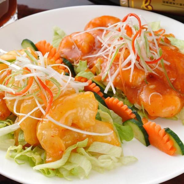 看板料理！大海老のマヨネーズ和え＆大海老のチリソース炒め