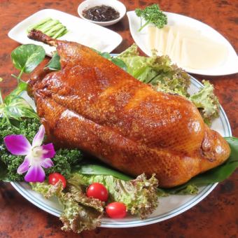 【飲み放題付き♪イチオシコース！】北京ダックやフカヒレあんかけ炒飯など 全9品 6000円(税込)