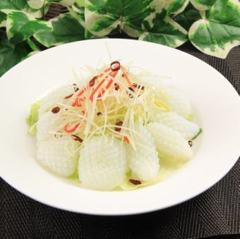 イカとセロリの塩風炒め/イカとブロッコリーの炒め