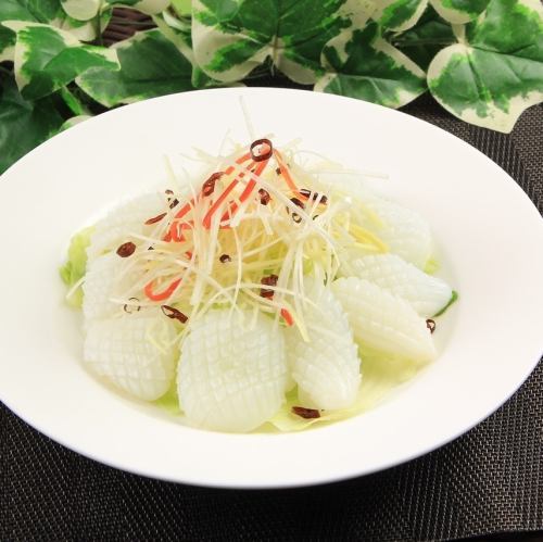 イカとセロリの塩風炒め/イカとブロッコリーの炒め