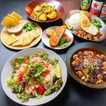 ◇飲み放題付き◇SKABRA満喫コース<全7品>6000円(税込)