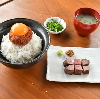 Negitoro Yukhoe Donburi Set Meal