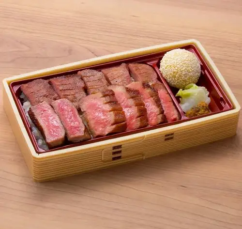 Three kinds of beef tongue bento