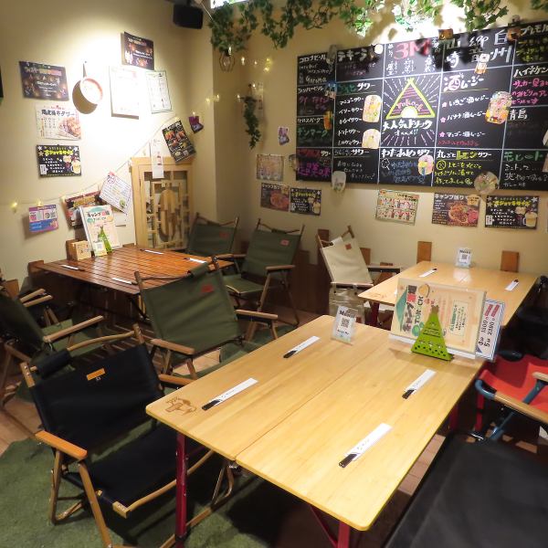 Just a 2 minute walk from JR Ikebukuro Station! Enjoy the camping feeling indoors ◎ We have a wide variety of dishes that you can make at a campsite ☆ Enjoy the camping feeling at our restaurant with dishes cooked in skillets and Sierra cups ♪ Perfect for welcome and farewell parties ◎ We can also accommodate private bookings for up to 20 people on one floor.It's perfect for launching any kind of party!