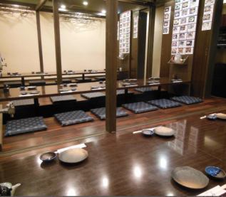 A banquet hall that can accommodate up to 36 people.All seats are sunken kotatsu.