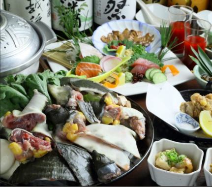 【全年人氣】甲魚火鍋套餐6,900日圓（含稅）。我們以這個價格提供一個高品質、能有效滋養和調理的鍋子！