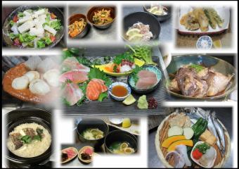 【캐쉬리스 결제 불가】 도미솥 메시 코스+무료 뷔페로 부가세 포함 6,500엔
