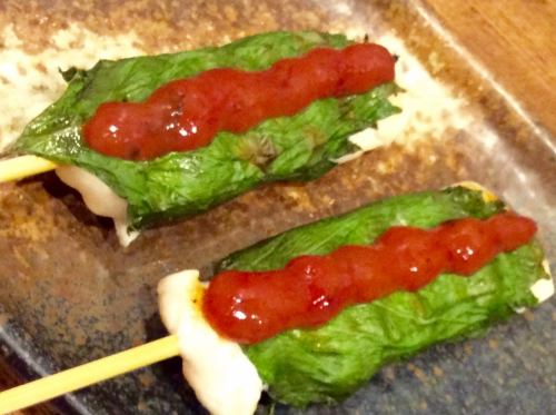 ささみ梅しそ