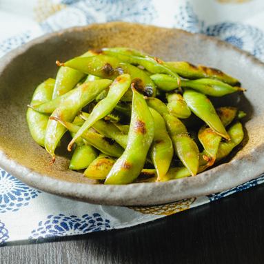 Baked edamame butter soy sauce