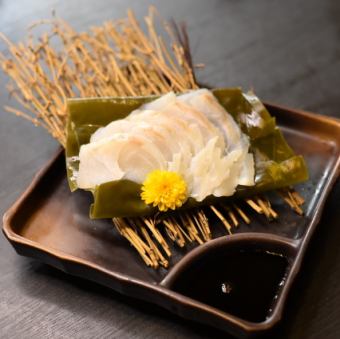 三重県産伊勢真鯛の昆布締め