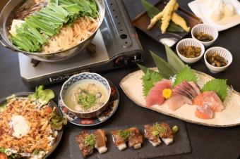 【仅限二月！】海鲜套餐（含火锅和无限畅饮）5000日元（含税）【免费和牛握寿司】