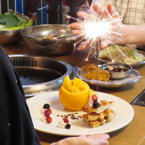 The interior is overflowing with cuteness♪ It's the perfect seating for birthdays, anniversaries, and even dates.We will provide you with a wonderful time with your loved ones.Second floor seats