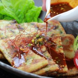 豚肉と野菜のチヂミ