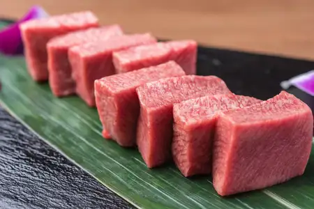 Four slices of Tongue Chateaubriand