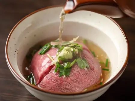 Wagyu beef broth rice porridge