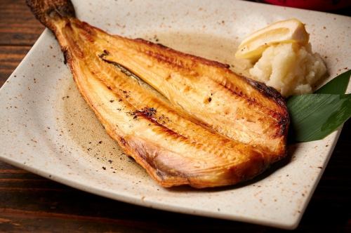 Grilled salted Atka mackerel