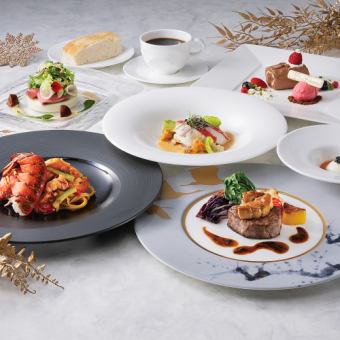 【Xmas2025】ディナーコース「レガーロ」キャビアやオマール海老、国産牛フィレ肉など全6品