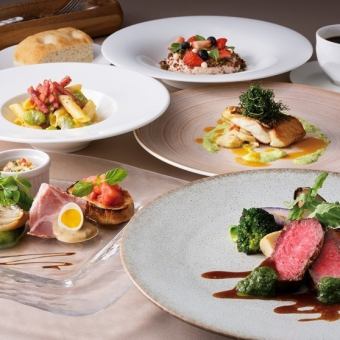 【春季晚宴 4/1-5/31】“Viaggio”意面+烤肉+鱼类菜肴 五道菜套餐 ¥6,800 ⇒ ¥6,400