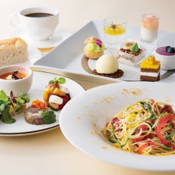 【夏ランチ6/1-8/31】「ラ ヴィータ」パスタ+おかわり自由のドルチェ7種付き3,500円⇒3,400円