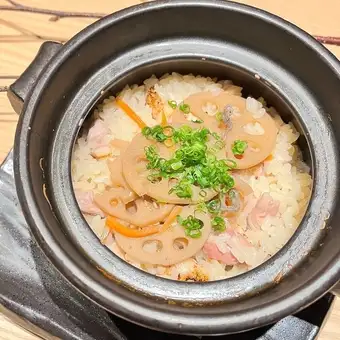【(木)日替わり】信玄鶏ときんぴら蓮根の土鍋ご飯御膳