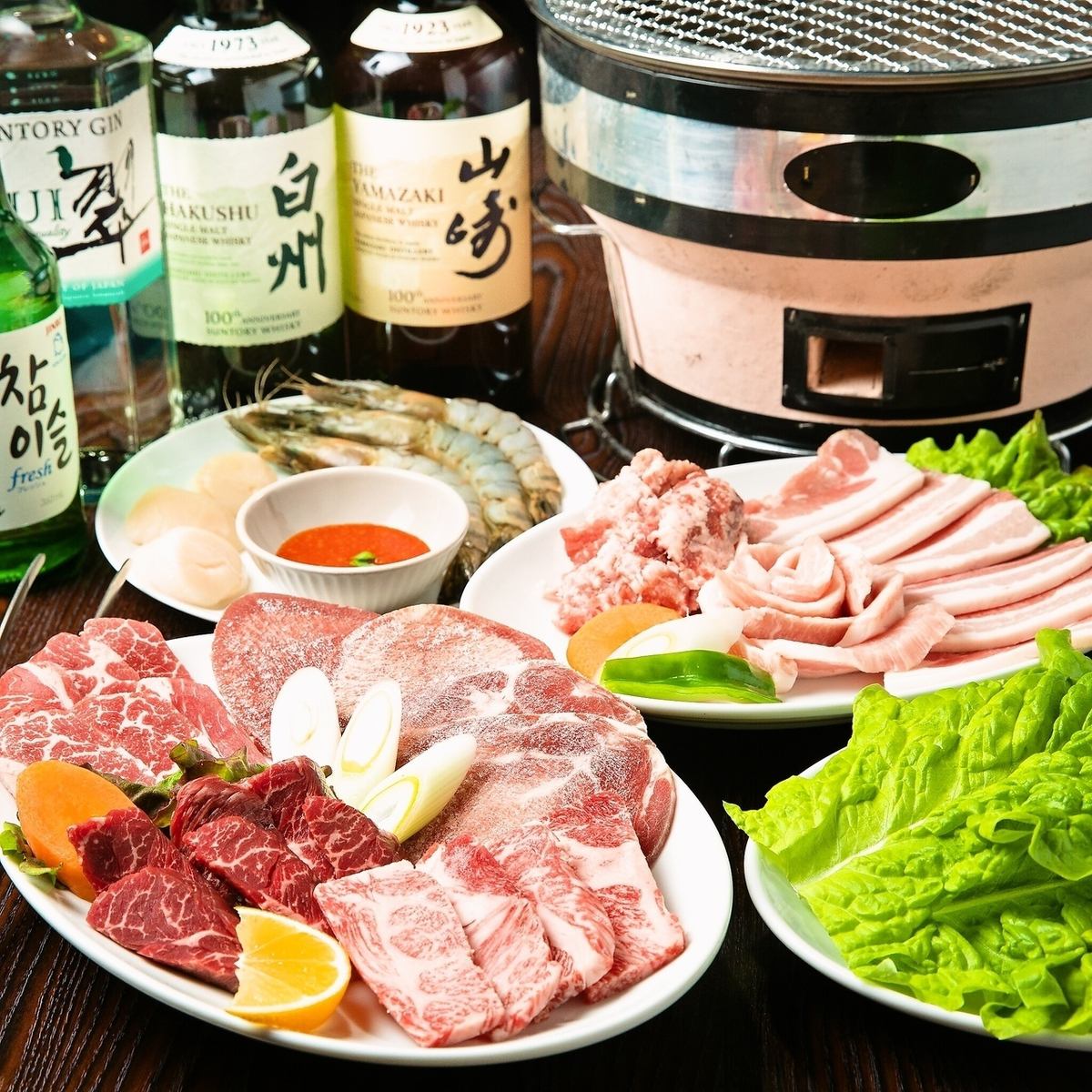 【自慢の焼肉でワイワイ♪】平日限定！3時間飲み放題ご用意！