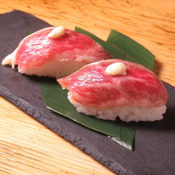 Beef sushi at the foot of Mt. Akagi that melts in your mouth!