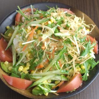 Avocado and tomato green salad