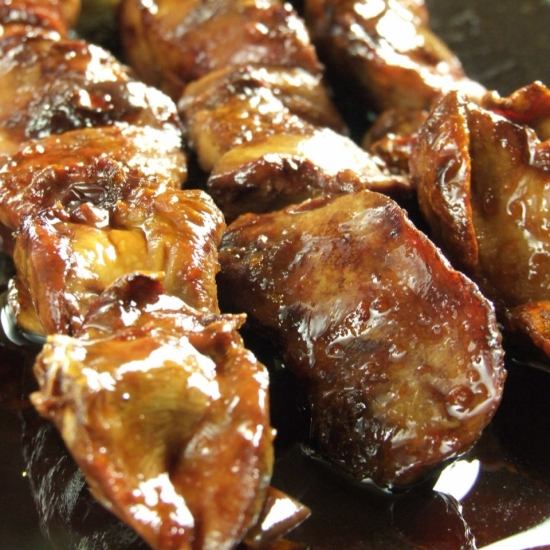 Our proud liver skewers, richly coated with our special sauce, are a constant source of repeat customers.