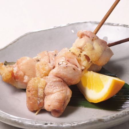 Grilled skewers of Awaji chicken